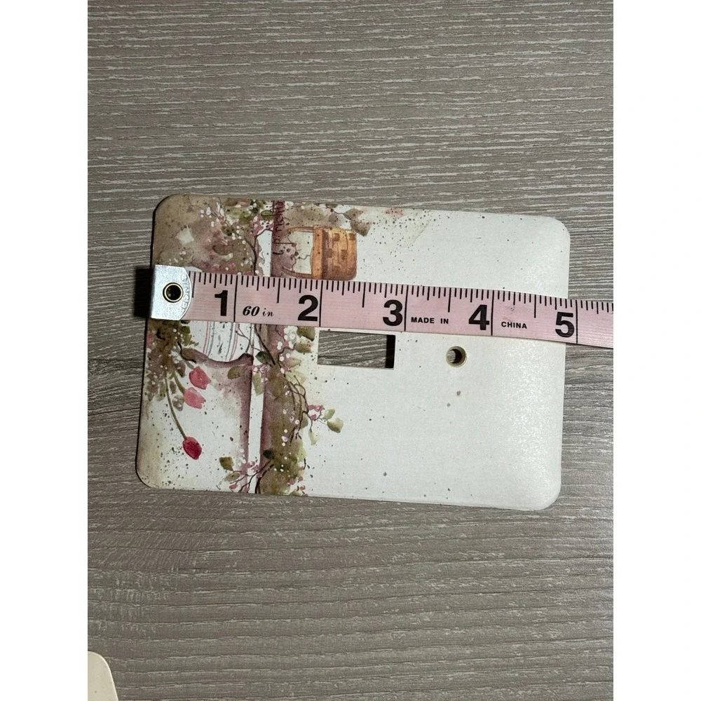 VTG Floral Watercolor Light Switch Cover Single‎ Toggle Farmhouse Cottagecore